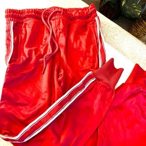 Red Fashionnova joggers